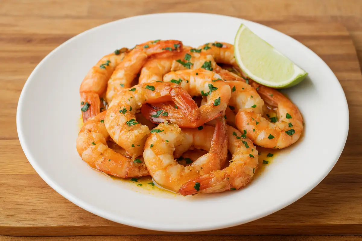 Camarão Frito com Alho